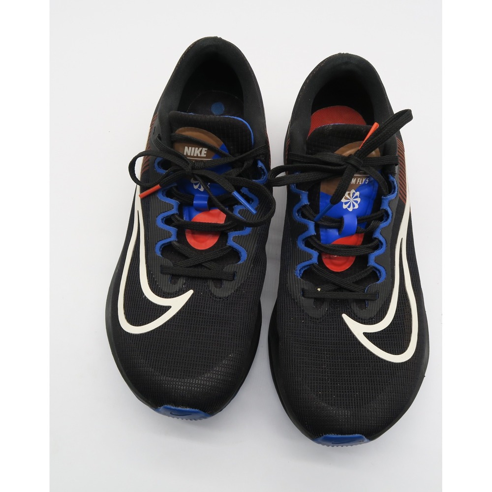 Nike‎ Zoom Fly 5 Mens Running Shoes Black Blue Orange DR9837-001 Sneaker
